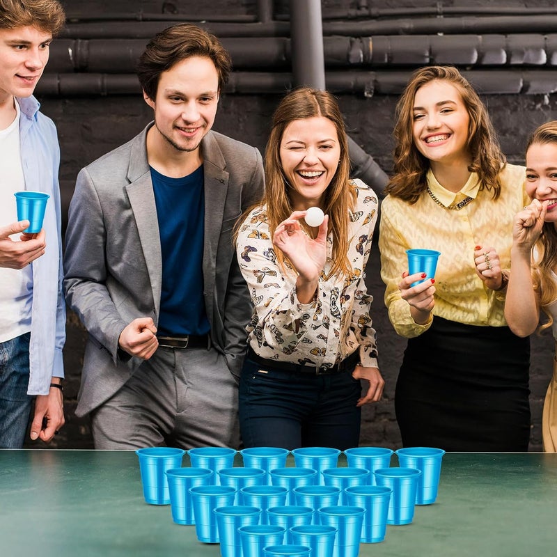 cssopenss 120 Pcs 2 oz Blue Shot Cups blue Plastic Shot Glasses Gender Reveal shot Glasses Disposable for Drinking Tastings Served Snacks Jello Tastings and Samples - Image 5